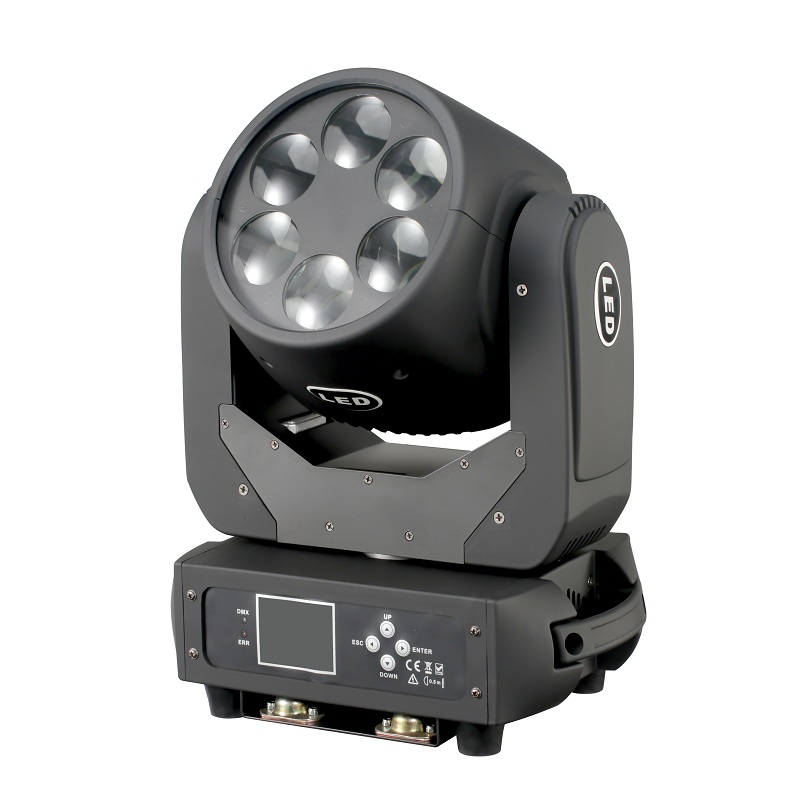 Super Beam 6x25W led Ultimate Lens Rotation Moving Head Light